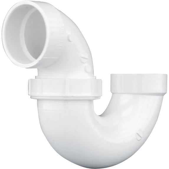 Charlotte Pipe 2 In. White PVC Schedule 40 DWV Adjustable P-Trap with ...