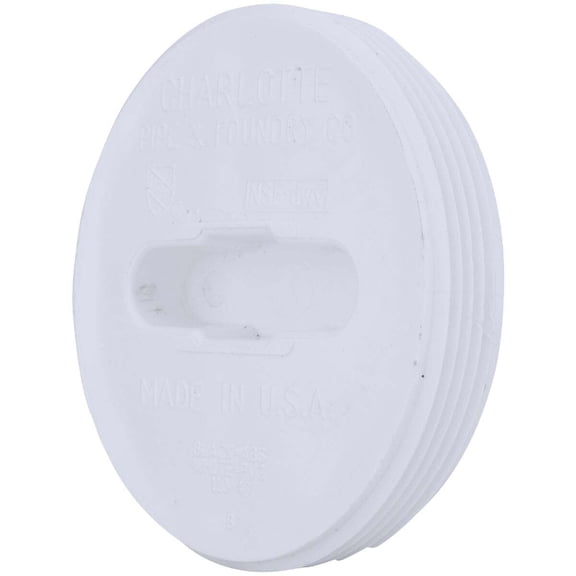 Charlotte Pipe 4 In. Schedule 40 DWV Toe-Saver PVC Floor Plug PVC 00110 1000HA