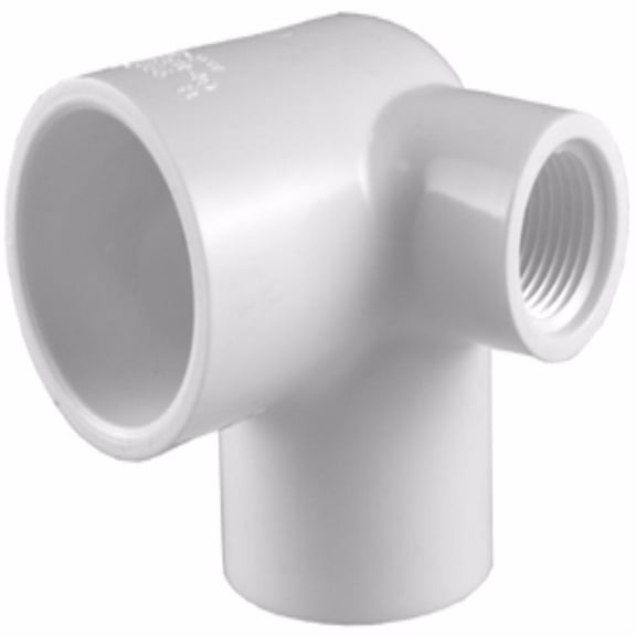 Charlotte Pipe 4000492 Schedule 40 0.75 in. Slip x 0.25 in. dia. FPT PVC Side Outlet Elbow