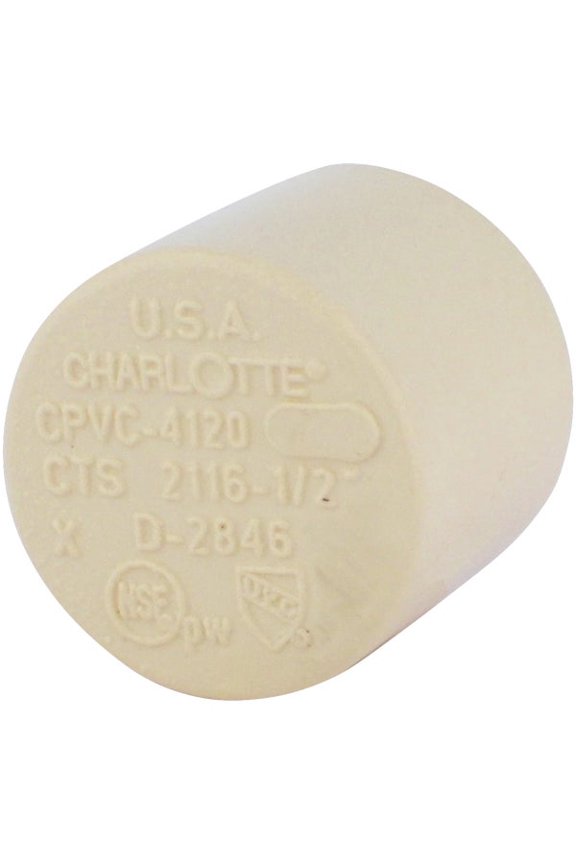 4002479 FlowGuard Schedule 40 0.5 in. Hub CPVC Cap - Pack of 25