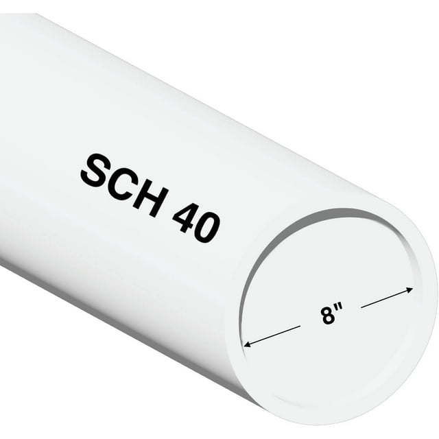 Charlotte Pipe 6" Schedule 40 PVC Pipe (Cut to Custom Lengths) (6" x 1