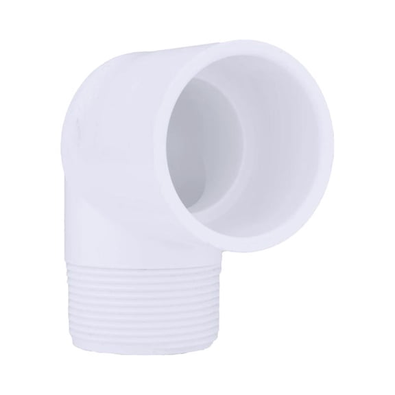 Charlotte Pipe 90 Deg. Street Elbow Sch 40 Pvc 1-1/2 " White