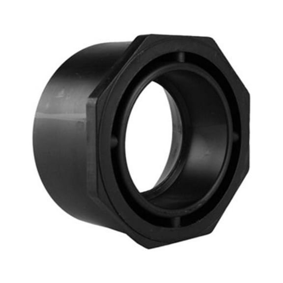 Charlotte Pipe ABS 00107  1600HA ABS/DWV Flush Bushing, Spigot x Hub, 4 x 3 In. - Quantity 30