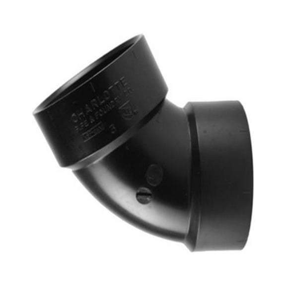 Charlotte Pipe ABS 00319  0600HA ABS/DWV 60-Degree Ell, 1-1/2 In. - Quantity 40