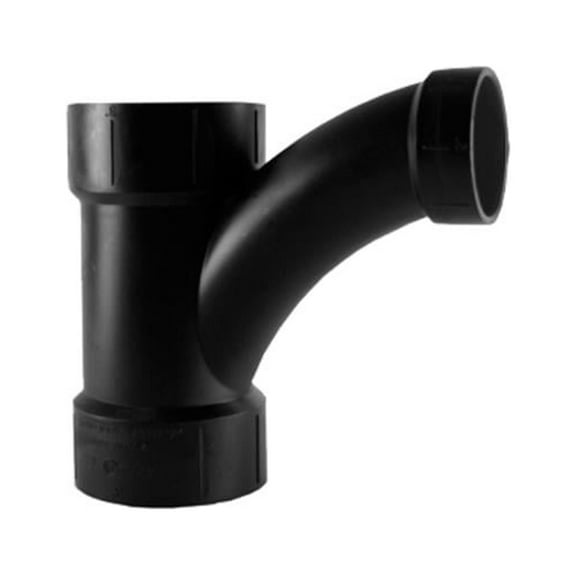 Charlotte Pipe ABS 00502  1400HA ABS/DWV Long Turn Tee Wye, 3 x 3 x 2 In. - Quantity 10