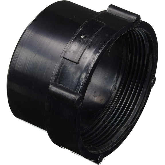 Charlotte Pipe ABS00105100 Cleanout 3" Spigot T X 3" D FPT ABS