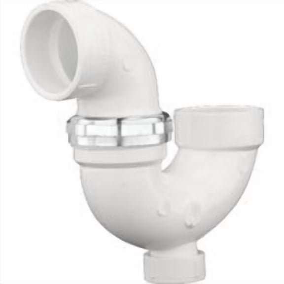 Charlotte Pipe Adjustable P-Trap with Union and Cleanout - Pack of 12 Everyday Supply Pack