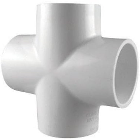 Charlotte Pipe Cross Sch 40 Pvc 2 " White