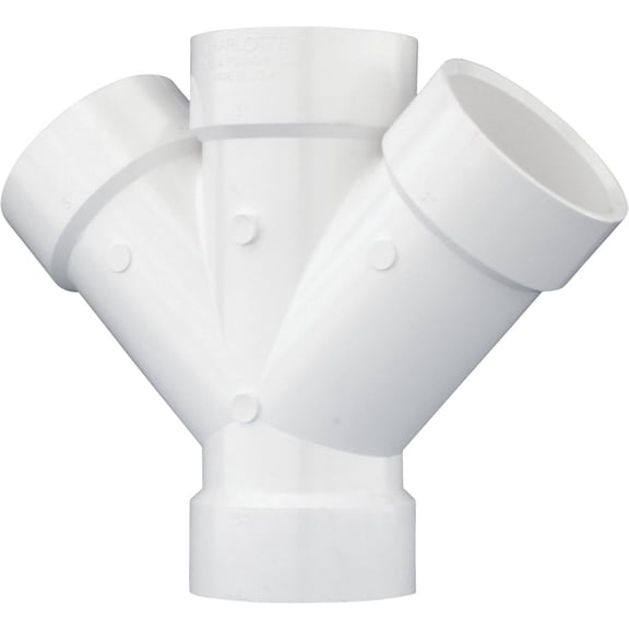 Charlotte Pipe Double Wye - Pack of 6