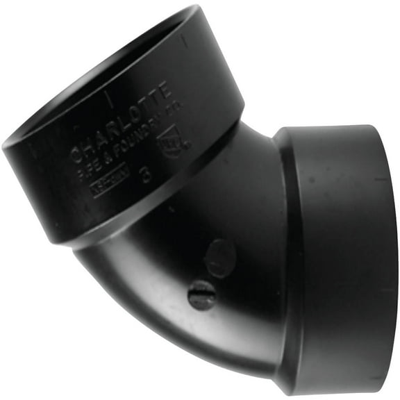 Charlotte Pipe Elbow 60 ABS DWV 2" HXH [Misc.]