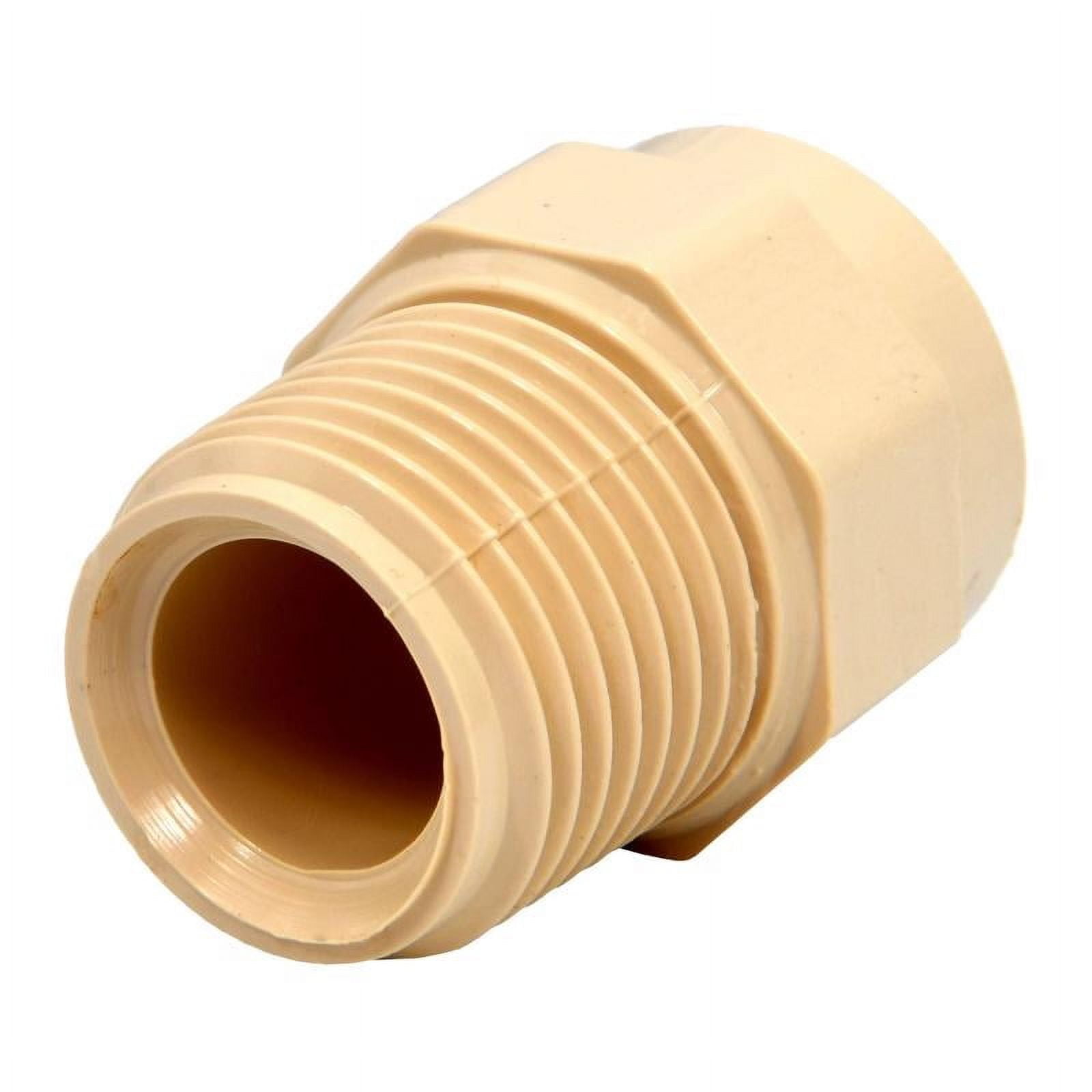 Charlotte Pipe 1/2 In. Male Thread to CPVC Adapter (10-Pack) CTS 02109C 0600HA