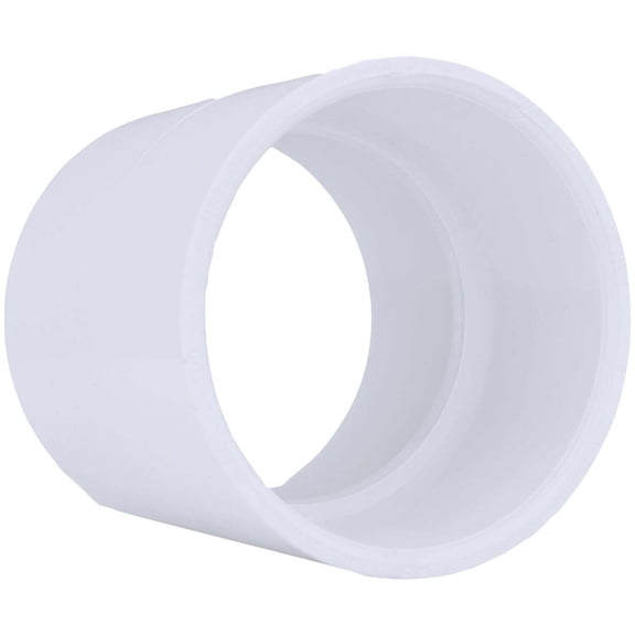 Charlotte Pipe & Found PVC 02100 1800 Sch 40 Pvc Coupling 3" X 3" - White