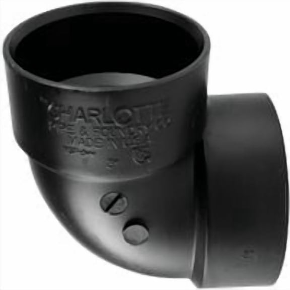 Charlotte Pipe 90 Deg. Vent ABS Elbow, Case of 4