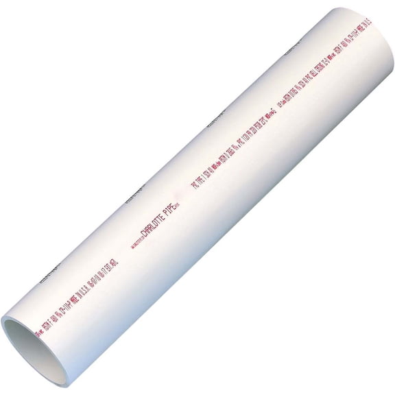 Charlotte Pipe & Found PVC 07100  0200 Pvc Schedule-40 Solid Pipe 1-1/4"X2', White