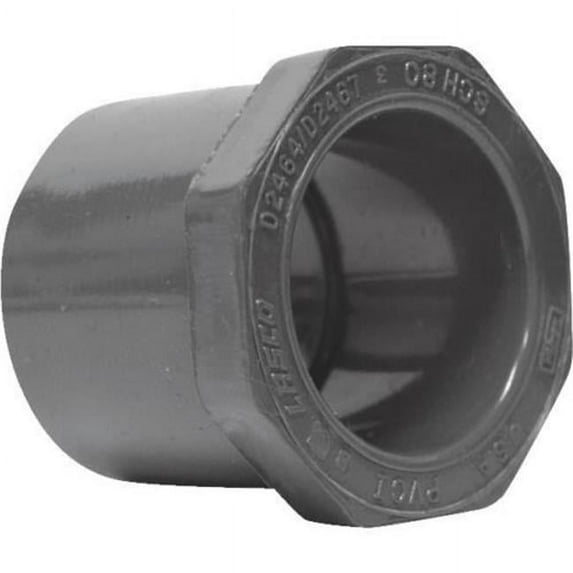 Charlotte Pipe & Found PVC 08107 1600 Reducer Bushing Grey 1" X 3/4"
