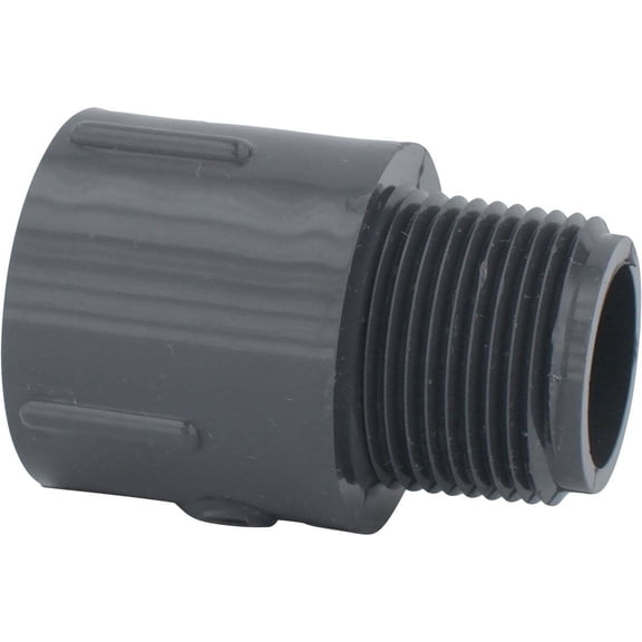 Charlotte Pipe & Found PVC 08109 0800 Sch 80 Pvc Male Adapter 3/4"