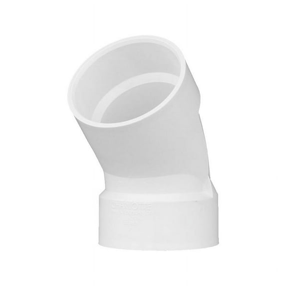 Charlotte Pipe & Found PVC003211200HA Pvc/Dwv 45 Degree Elbow 3"