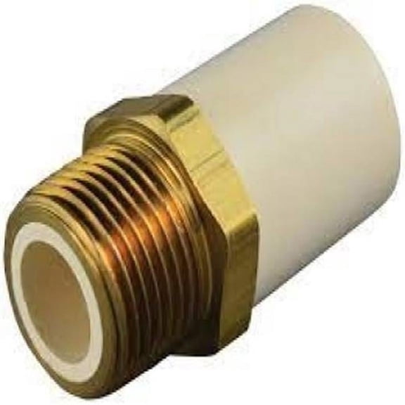 Charlotte Pipe Transition Adapter CPVC - 3/4 In. Slip x Brass FIP Male to Female Adapter