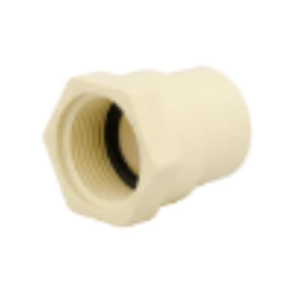 Charlotte Pipe & Foundry CTS021021000HA 1 in. CTS CPVC Female Adapter, Ivory