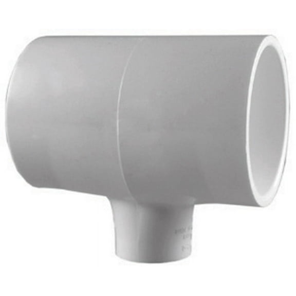 Charlotte Pipe & Foundry 48126 Schedule 40 PVC Reducing Tee - White