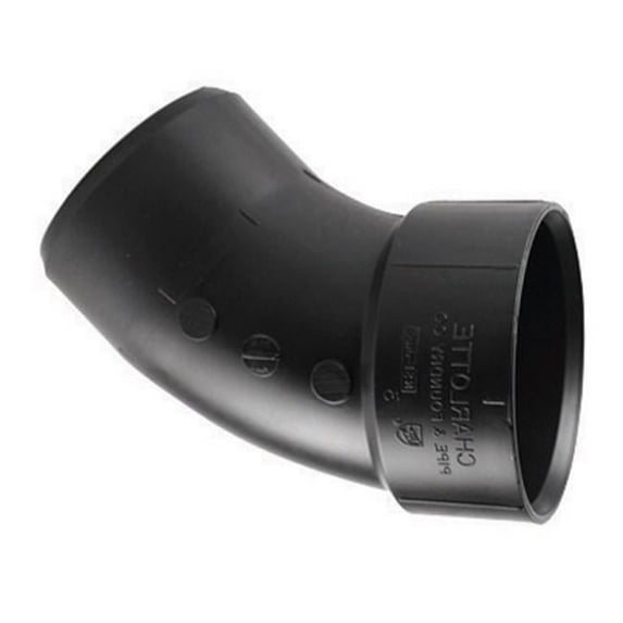 Charlotte Pipe & Foundry ABS003231000HA 45 deg Street Elbow 3 in.