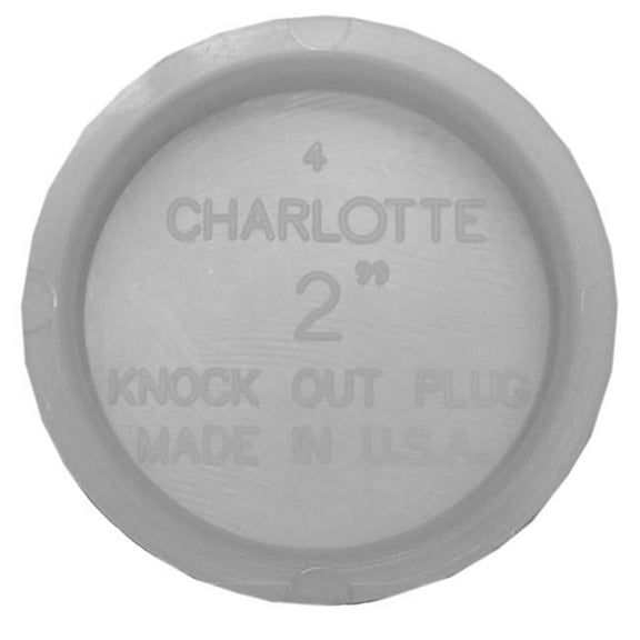 Charlotte Pipe & Foundry PVC 001320800HA 2 in. O.D. Test Cap
