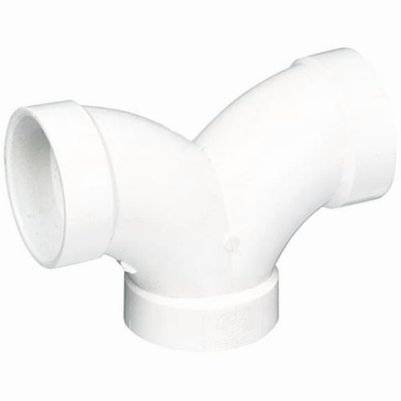 Charlotte Pipe & Foundry PVC 00327 0800HA 2 in. DWV Double PVC Elbow