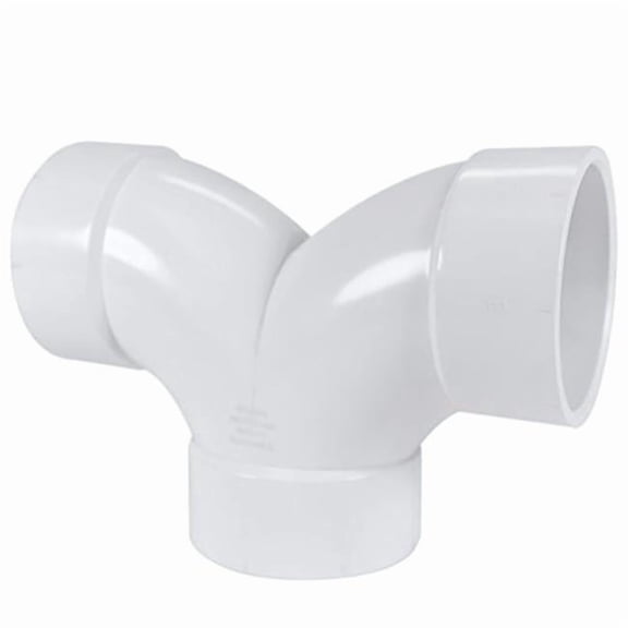 Charlotte Pipe & Foundry PVC 00327 1000HA 3 in. DWV Double PVC Elbow