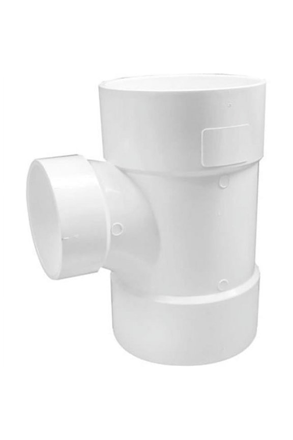 & Foundry PVC 00401 2200HA 6 x 4 in. Sanitary Reducing Tee PVC
