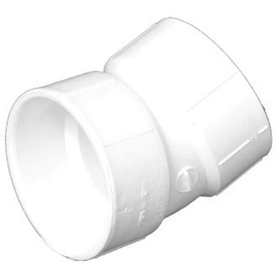 Charlotte Pipe & Foundry PVC003241200HA 22 deg PVC-Dwv deg Elbow, 4 in.