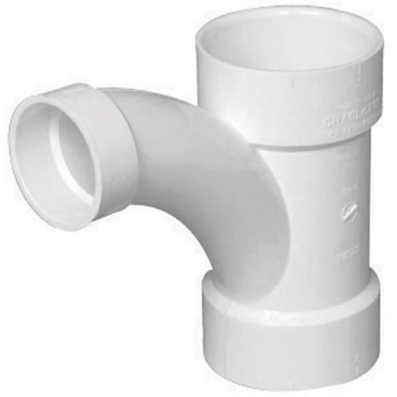 Charlotte Pipe & Foundry PVC005020800HA 2 x 2 x 1.5 in. Long Turn Tee Wye