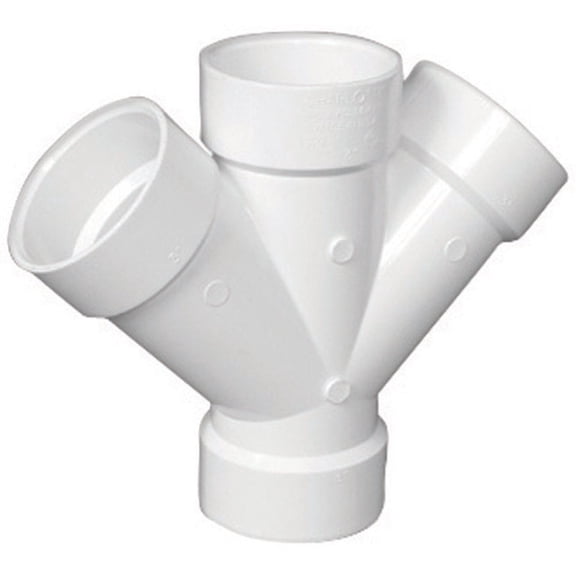 Charlotte Pipe & Foundry PVC006110800HA 2 in. Double Wye