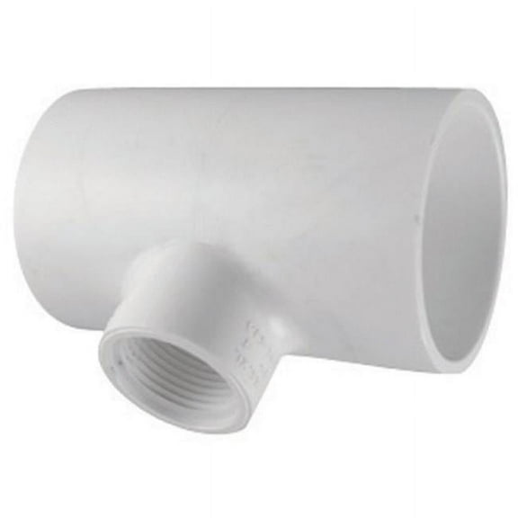 Charlotte Pipe & Foundry PVC024013700 PVC Reducing Tee 1.25 x 1.25 x 0.5 in. FPT