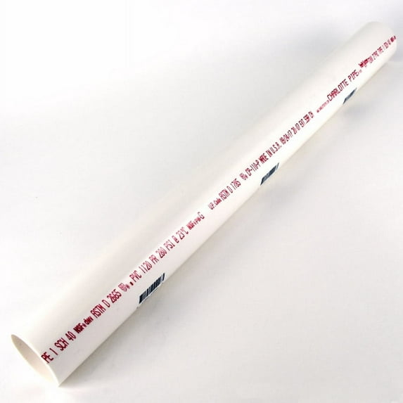 PVC 07200 0200HA PVC DWV Pipe, Schedule 40, 2-In. x 2-Ft. - Quantity 1