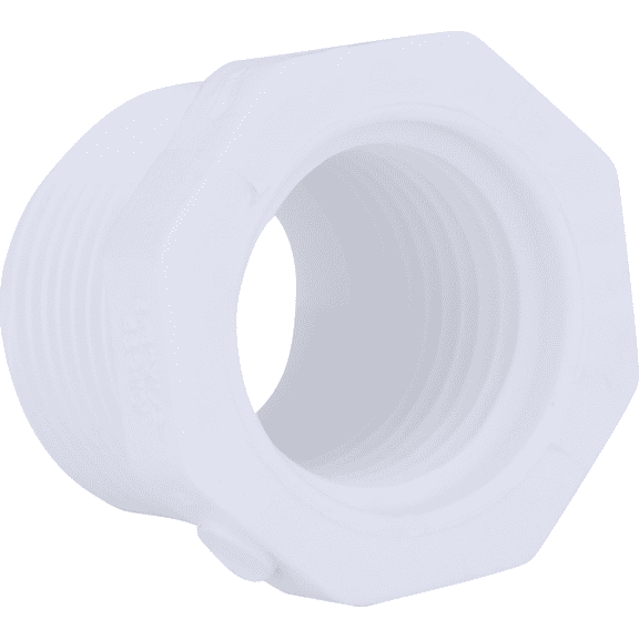 Charlotte Pipe MPTxFPT Sch 40 Reducing PVC Bushing - Single Pack  Residential Use, Standard Application