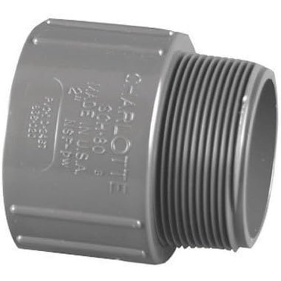 Charlotte Pipe Male Adapter Sch 80 Pvc 2 "