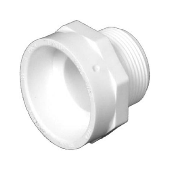Charlotte Pipe PVC 00109 0800HA Schedule 40 DWV Pipe Thread Adapter, 1-1/2 x 1-1/4 - Quantity 25