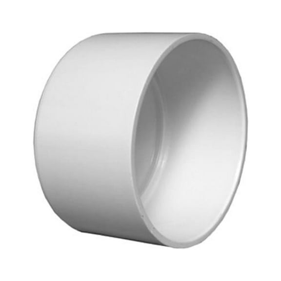 Charlotte Pipe PVC 00116 0600HA Schedule 40 DWV PVC Cap, Solvent Weld, 1-1/2 In. - Quantity 10