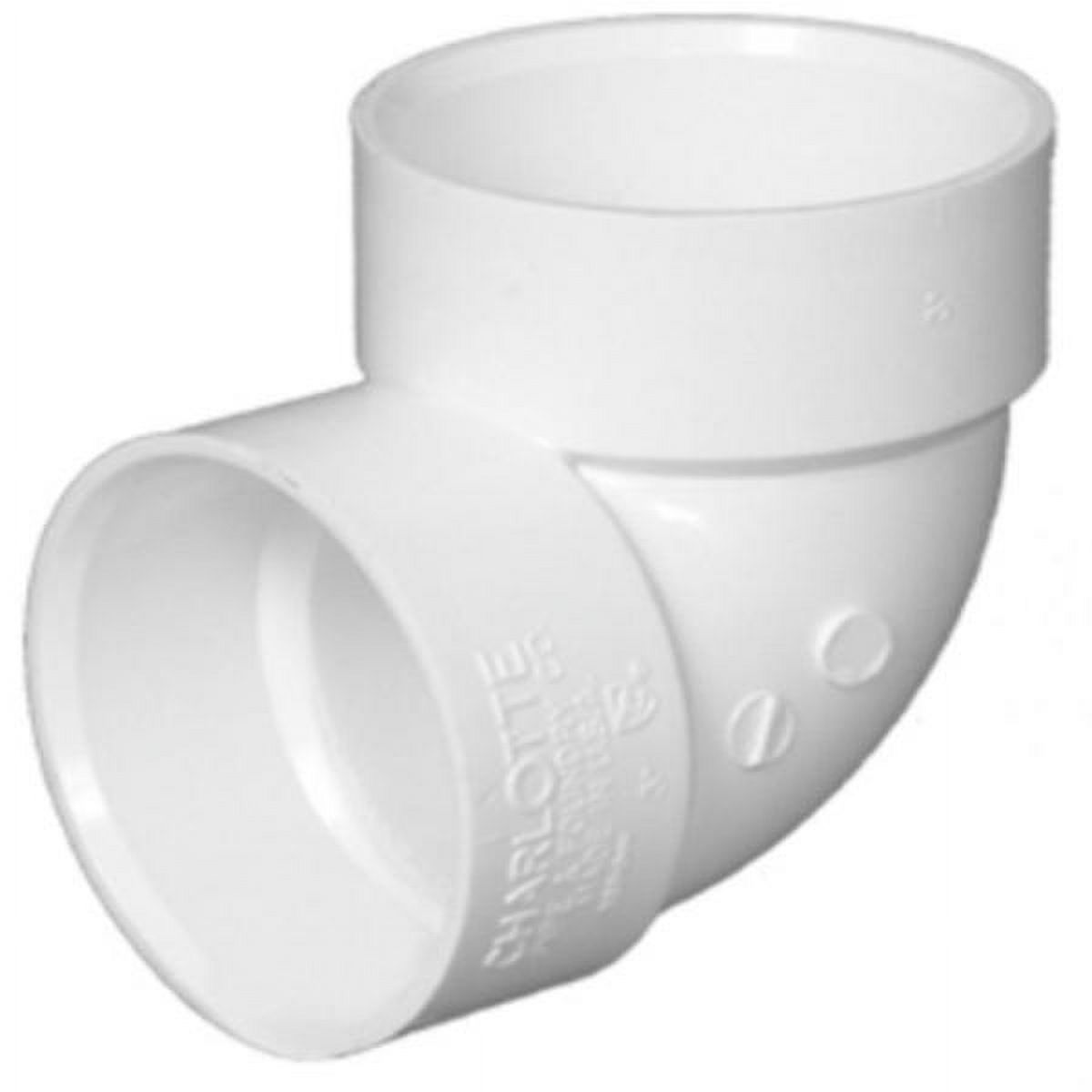Charlotte Pipe PVC-00331-0800HA DWV Schedule 40 90-Degree Vent Elbow, 2", Each