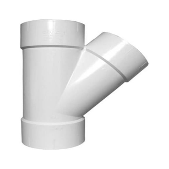 Charlotte Pipe PVC 00600  1200HA Schedule 40 DWV Wye, PVC, 3 In. - Quantity 25