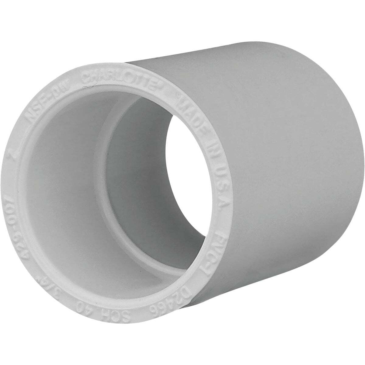 Charlotte Pipe PVC 02100C 0800HA PVC Coupling, White - Walmart.com