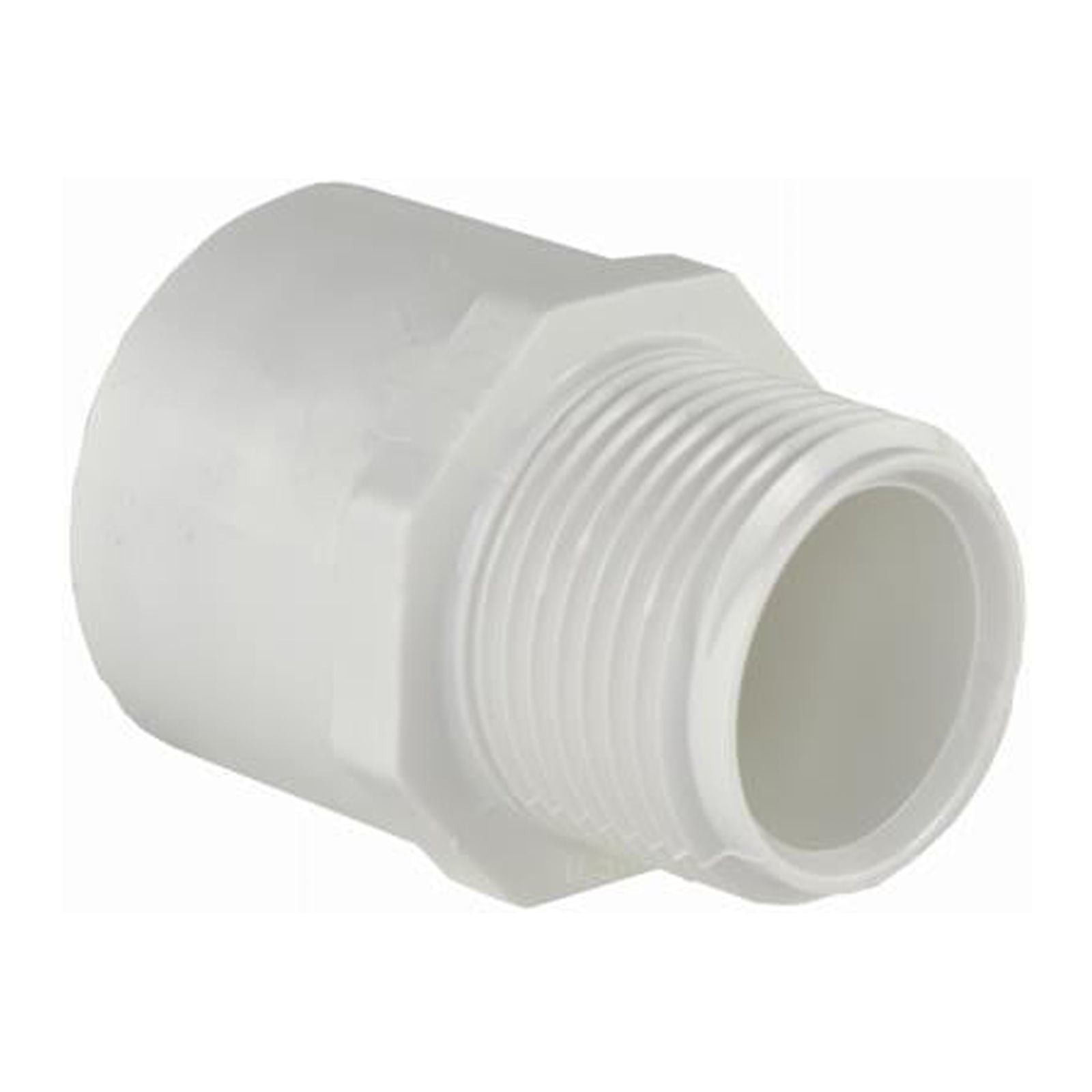 Charlotte Pipe PVC 02109 2000HA Schedule 40 PVC Male Adapter, White, 4