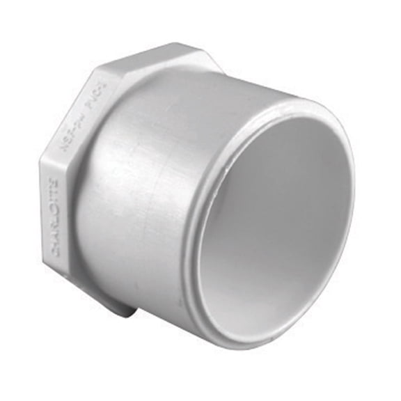Charlotte Pipe Schedule 40 3/4 in. Spigot PVC Spigot Plug PVC 02118 1000HA