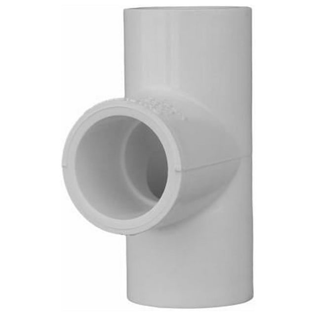 Charlotte Pipe PVC 02400 1200HA Schedule 40 PVC Pressure Tee, White, 1