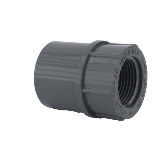 Charlotte Pipe PVC 08101 1000HA .5 in. PVC Schedule 80 Slip x Female Pipe Thread Adapter