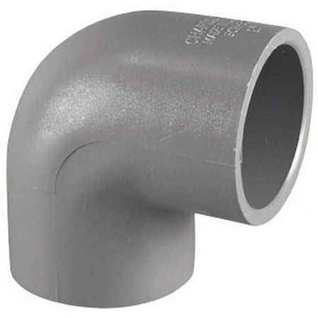 Charlotte Pipe 3/4 In. Slip x Slip Schedule 80 90 Deg. PVC Elbow (1/4 Bend)