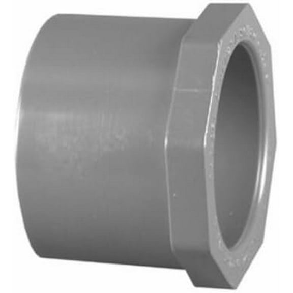 Charlotte Pipe Reducer Bushing Sch 80 Pvc 1 " X 3/4 " Gray