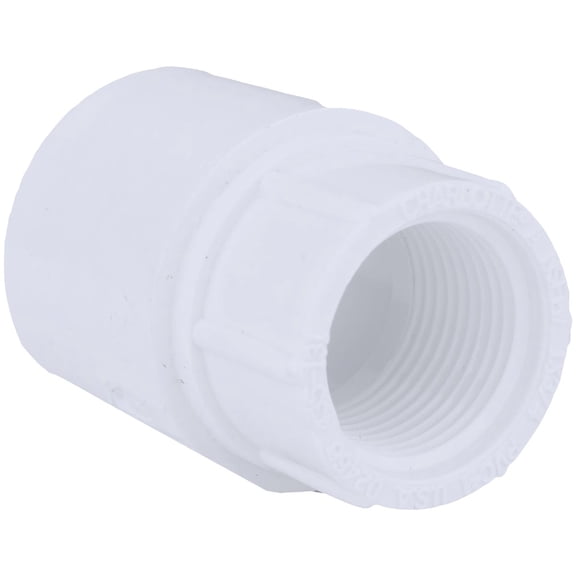 Charlotte Pipe Reducing Adapter 1 " X 3/4 " White Pvc Schedule 40