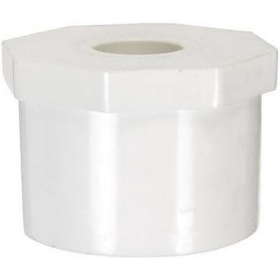 Charlotte Pipe Reducing Bushing 2" X 1/2" White PVC Schedule 40