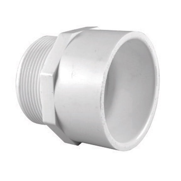 Charlotte Pipe Reducing Schedule 40 4 in. S x 4 in. M.I.P. PVC Adapter
